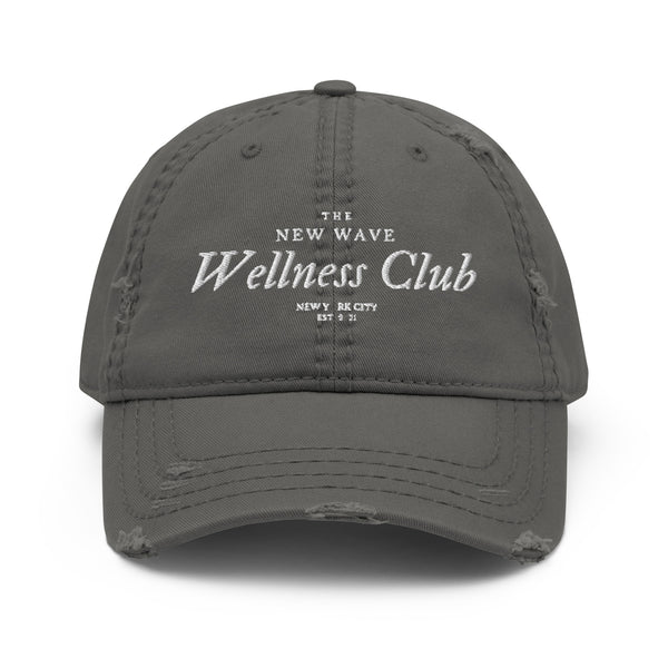 Wellness Club Distressed Baseball Cap