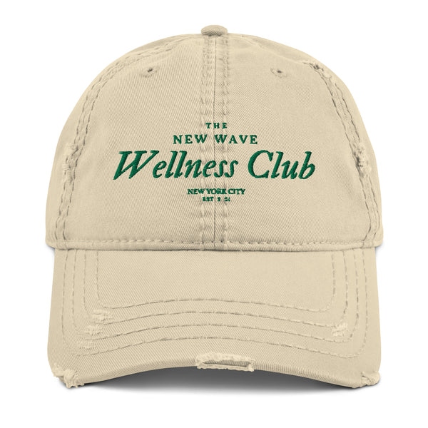 Wellness Club Distressed Baseball Cap